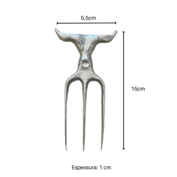Garfo Tridente Alumínio Maciço Churrasco Gourmet Tridente - Image 2