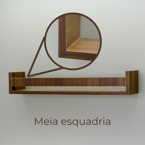 Prateleira decorativa em U com apoio em MDF - Image 9