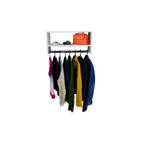 Cabideiro De Parede Arara Para Lojas Closet Com Nicho 70cm - Image 9