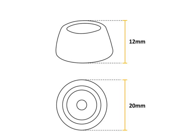 Sapata de Silicone com Arruela Reforçada 18/ 20 e 28mm - Image 6