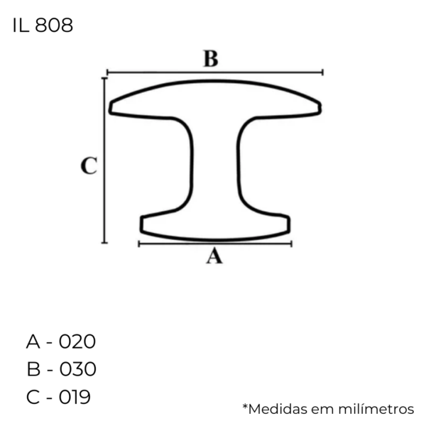 Puxador Para Móveis Cozinha Armário Italyline Il808 - Image 2