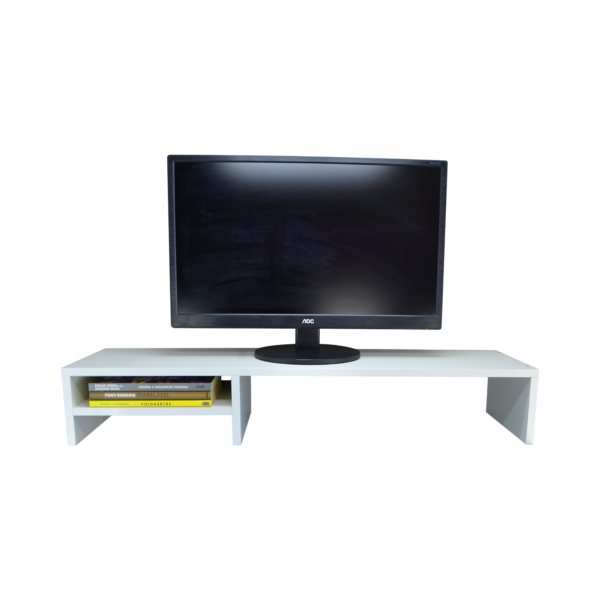 Suporte Para Monitor Elevado Mesa Home Office Setup Gamer Organizador MDF 90cm - Image 7